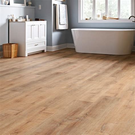 L Stone Haven Oak Waterproof Laminate Wood Flooring (24. . Waterproof laminate flooring at home depot